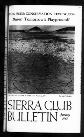Sierra Club Bulletin 1955 Vol 40 No 1 January cover